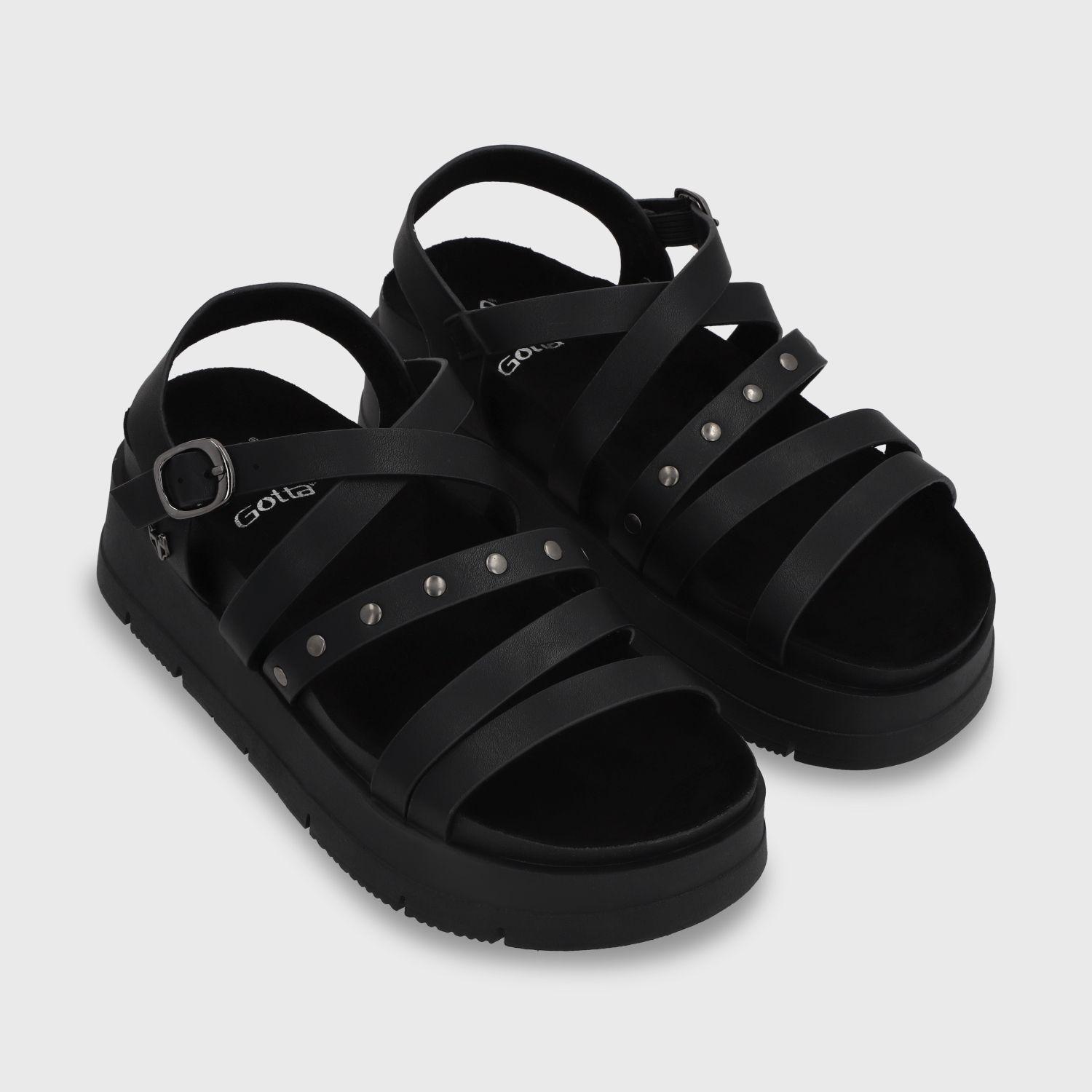 Sandalia Plataforma Negra Mujer 55231 Gotta-6