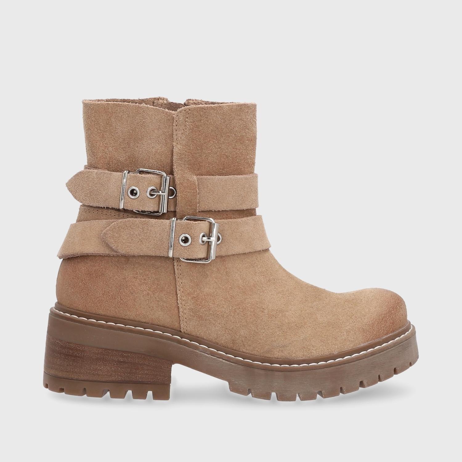 Botín Cuero Beige Mujer 28501 Gotta-0