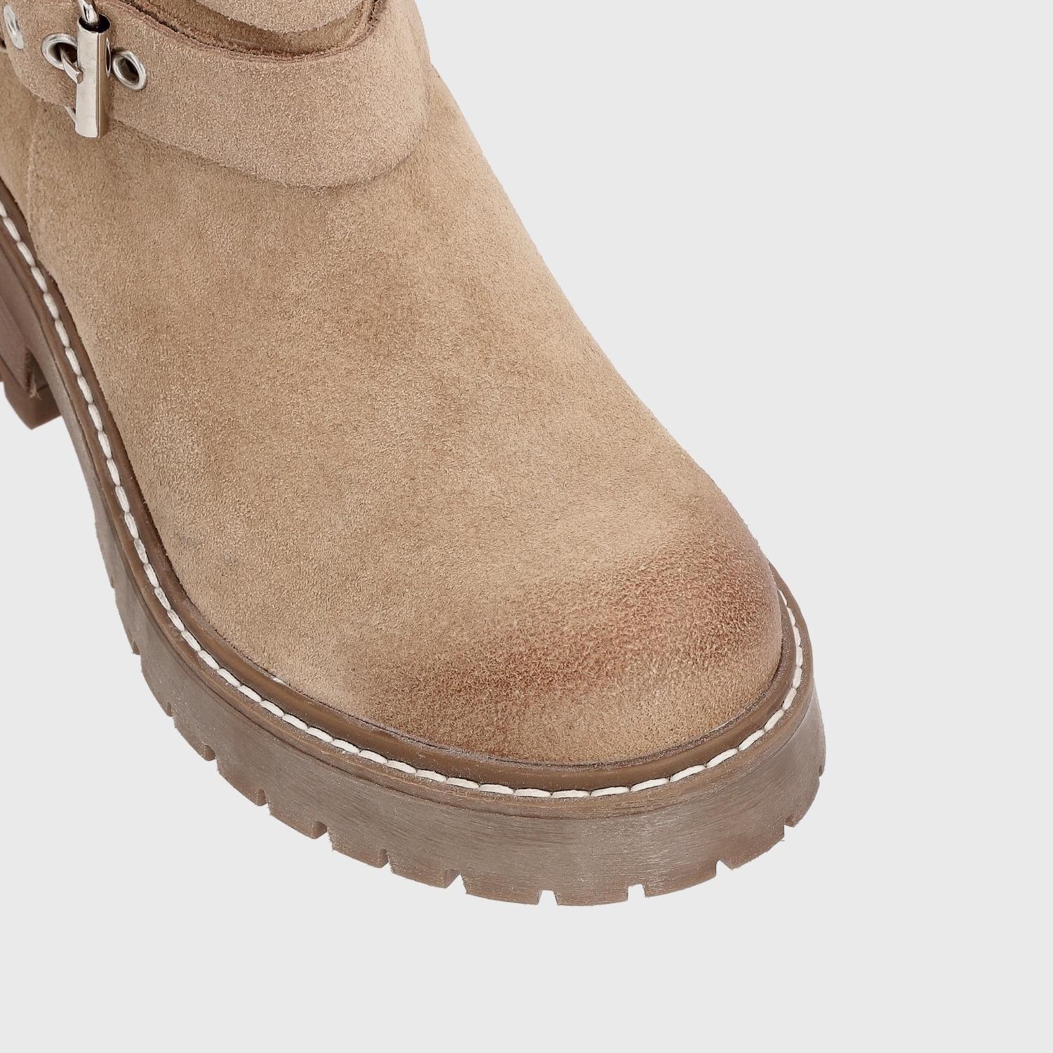 Botín Cuero Beige Mujer 28501 Gotta-5