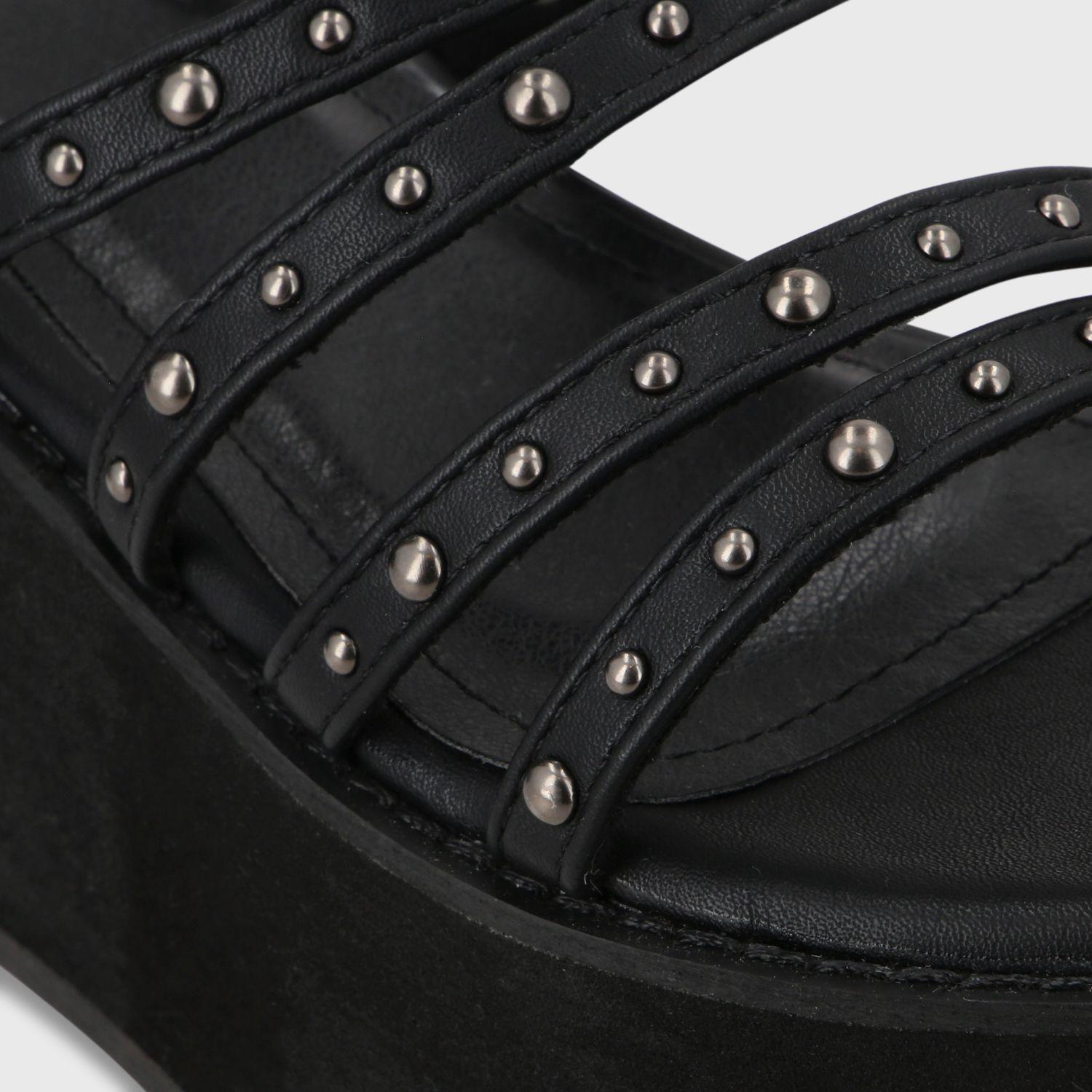 Sandalia Plataforma Negra Mujer 15629 Gotta-5