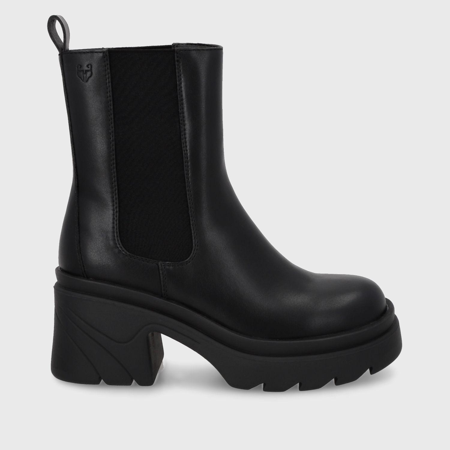 Botín Plataforma Negro Mujer 26081 Gotta-0