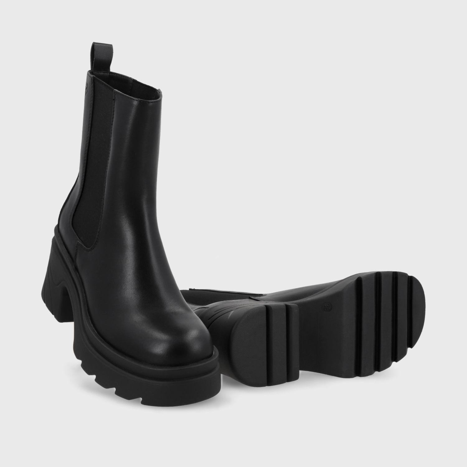 Botín Plataforma Negro Mujer 26081 Gotta-7