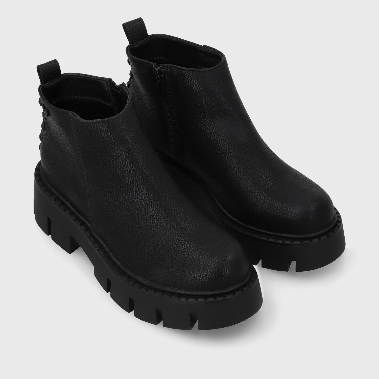 Botin Plataforma Negro Mujer 55260 Gotta-2