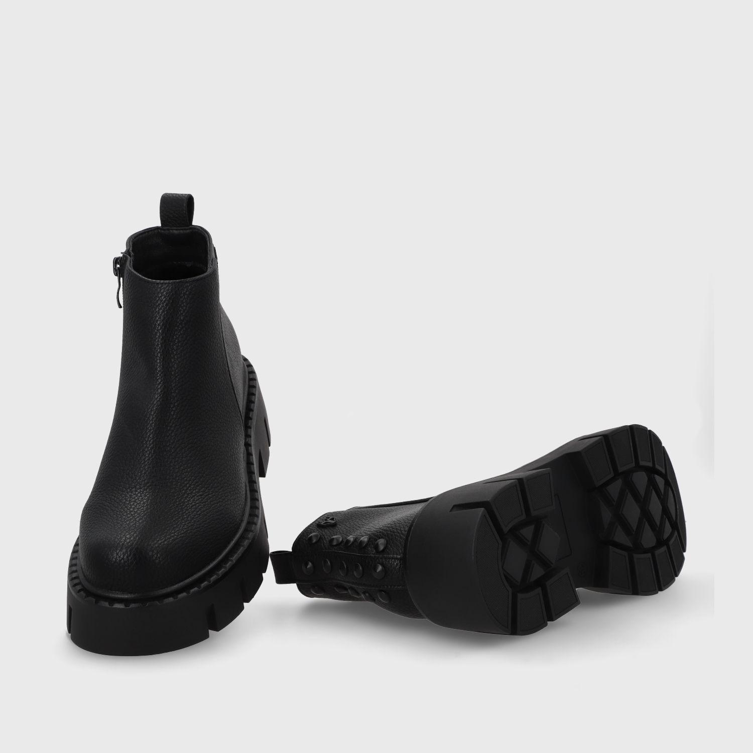 Botin Plataforma Negro Mujer 55260 Gotta-6