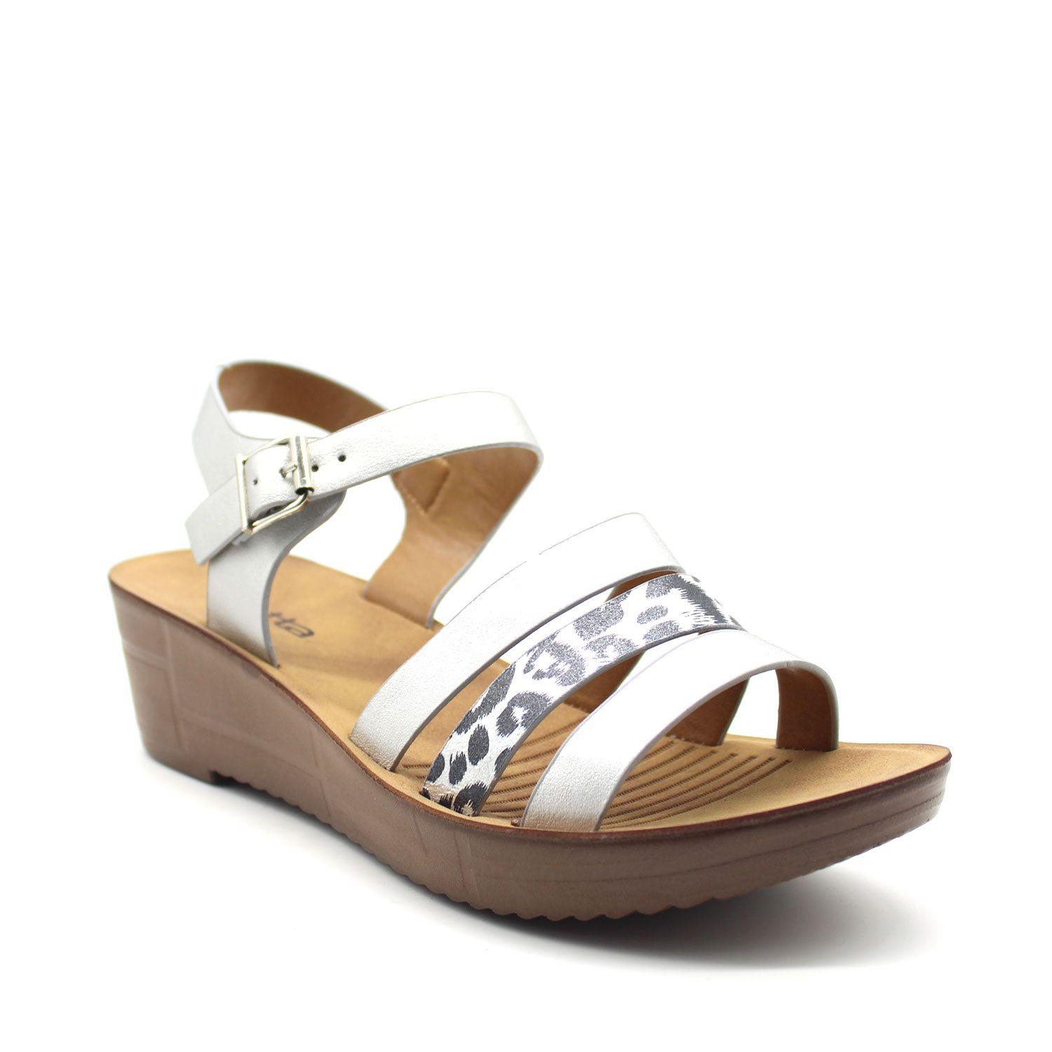 Sandalia Plateada Mujer 92002 Gotta-1