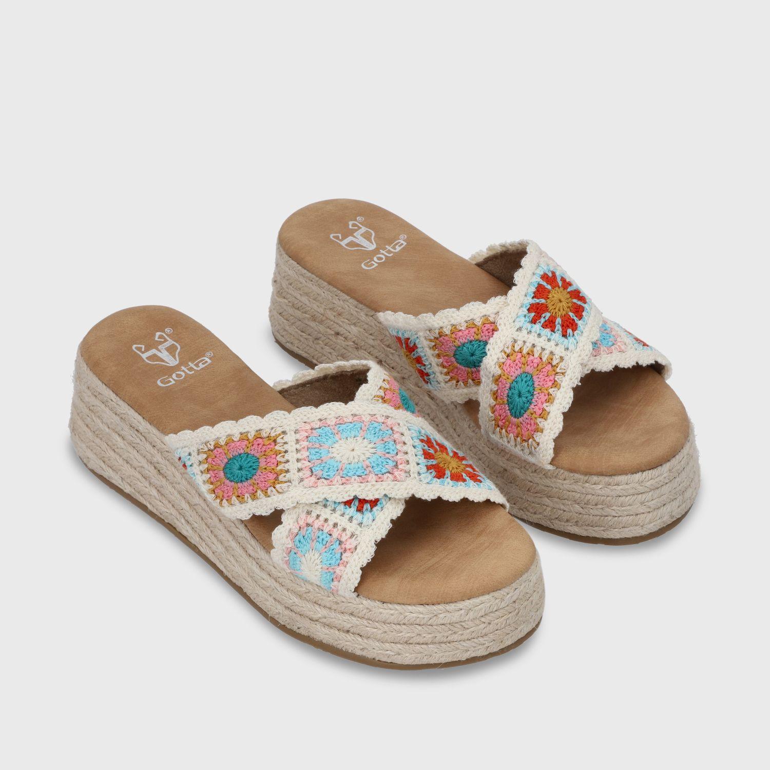 Sandalia Plataforma Multicolor Mujer 55970 Gotta-2