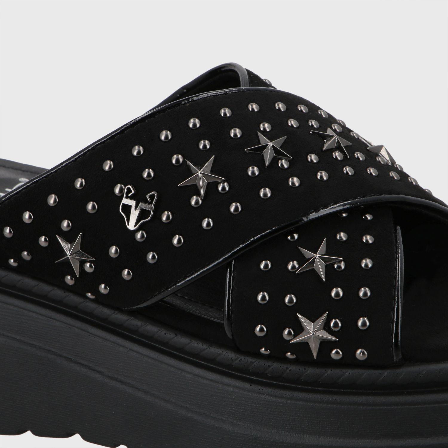 Sandalia Plataforma Negro Mujer 55921 Gotta-5