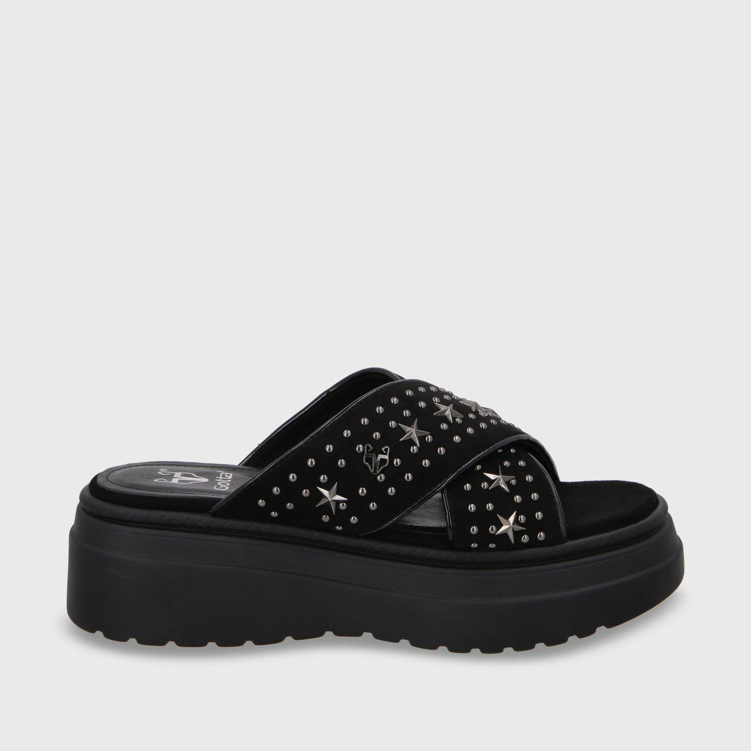Sandalia Plataforma Negro Mujer 55921 Gotta-0