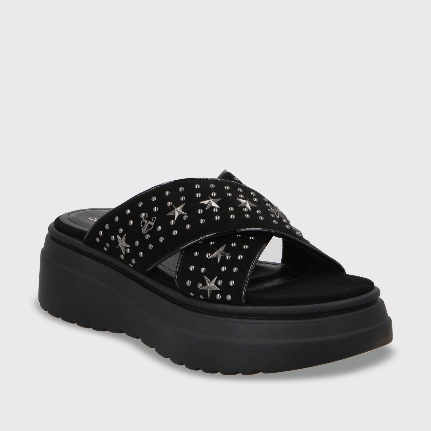 Sandalia Plataforma Negro Mujer 55921 Gotta-1