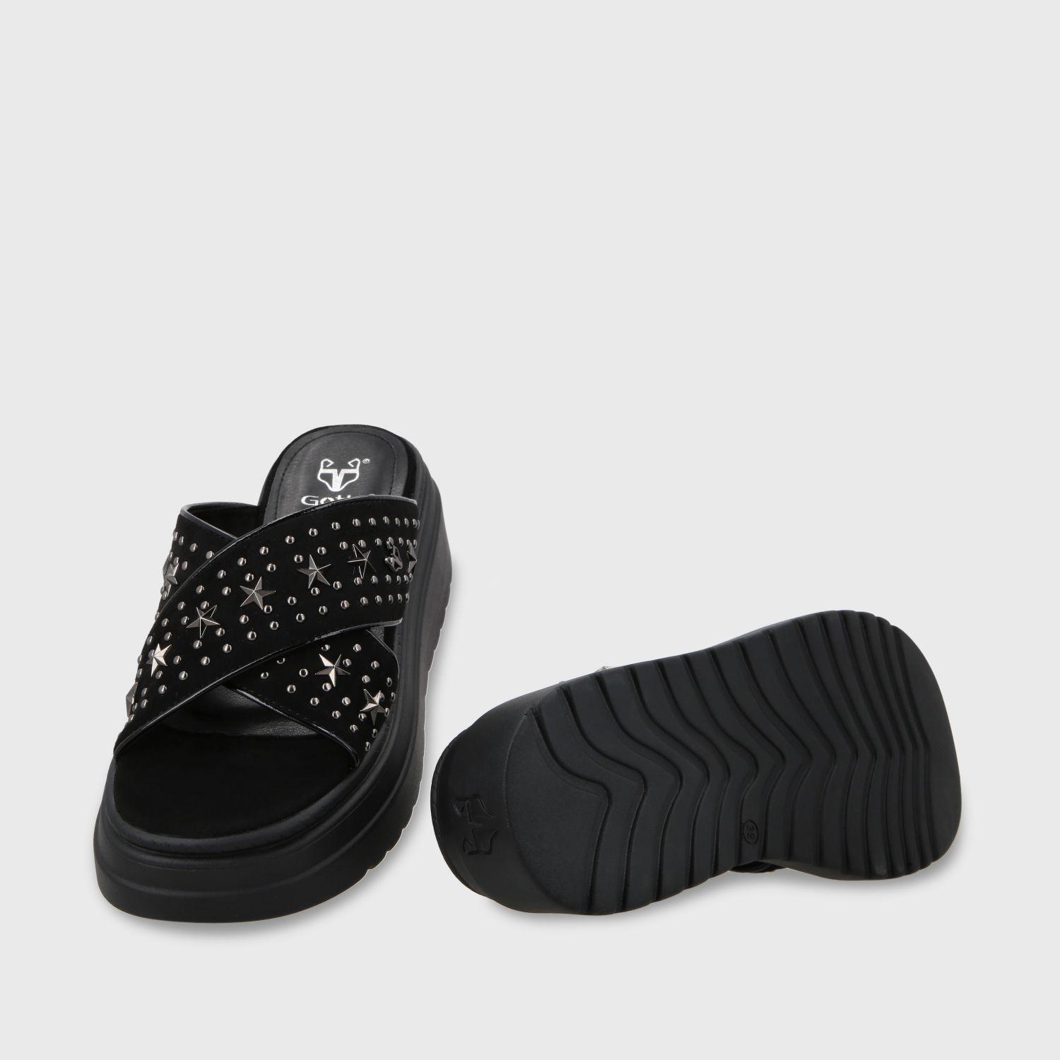 Sandalia Plataforma Negro Mujer 55921 Gotta-6