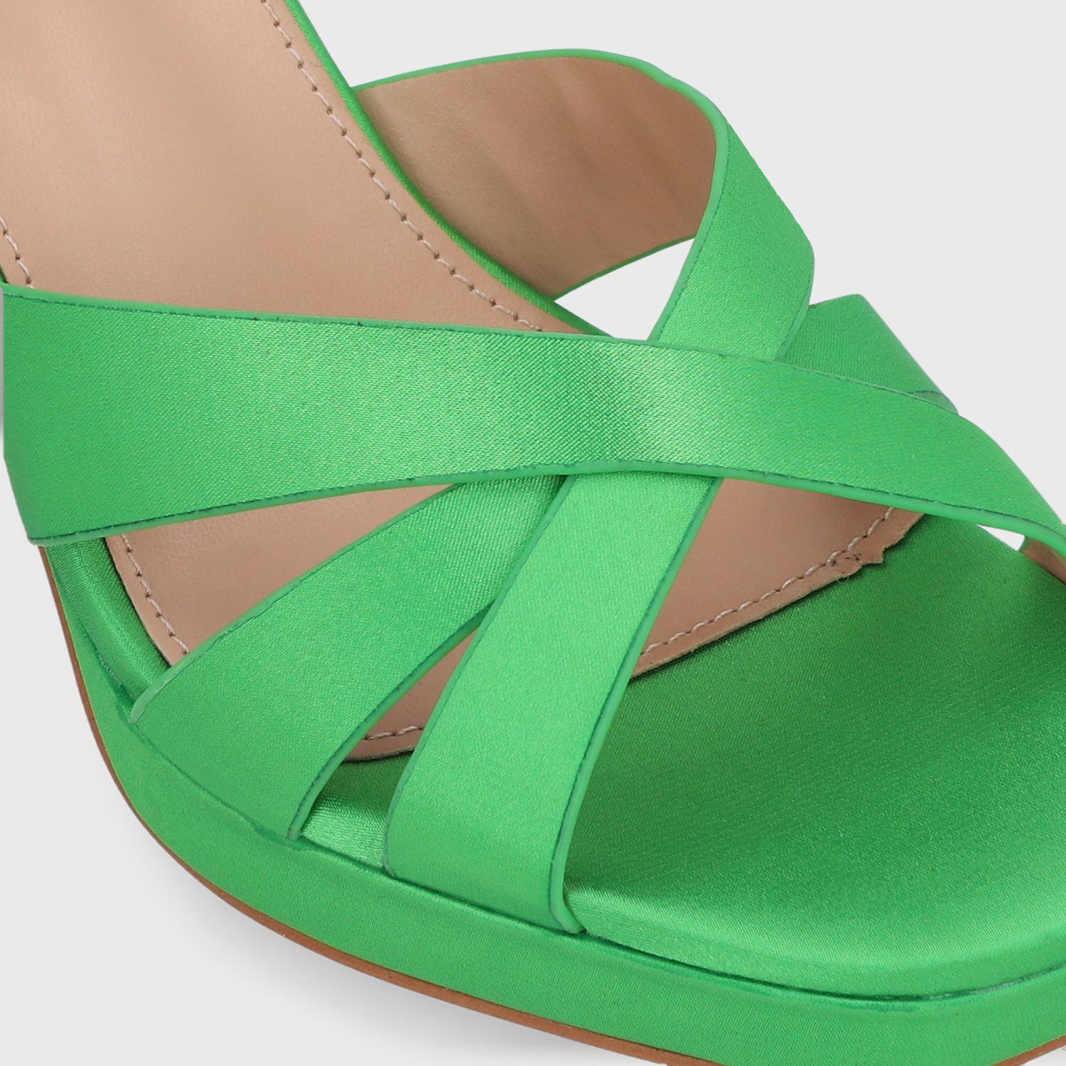 Sandalia Taco Verde Mujer 45902 Gotta-5