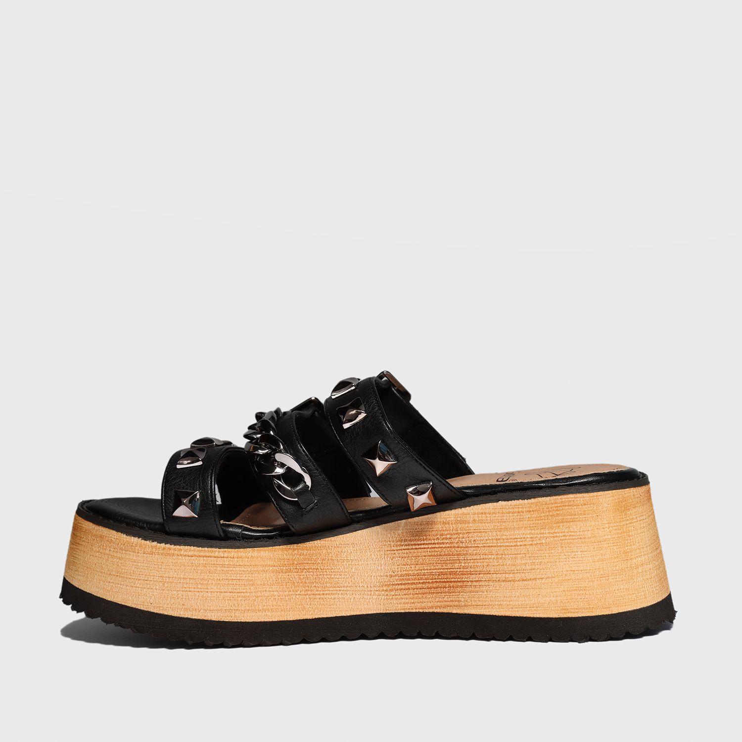 Sandalia Plataforma Negra Mujer 15282 Gotta-3