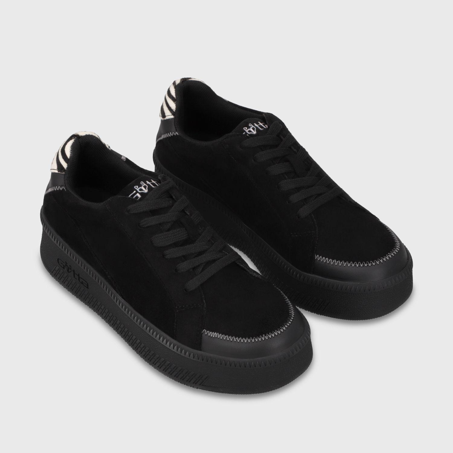 Zapatilla Plataforma Negra Mujer 67310 Gotta-2