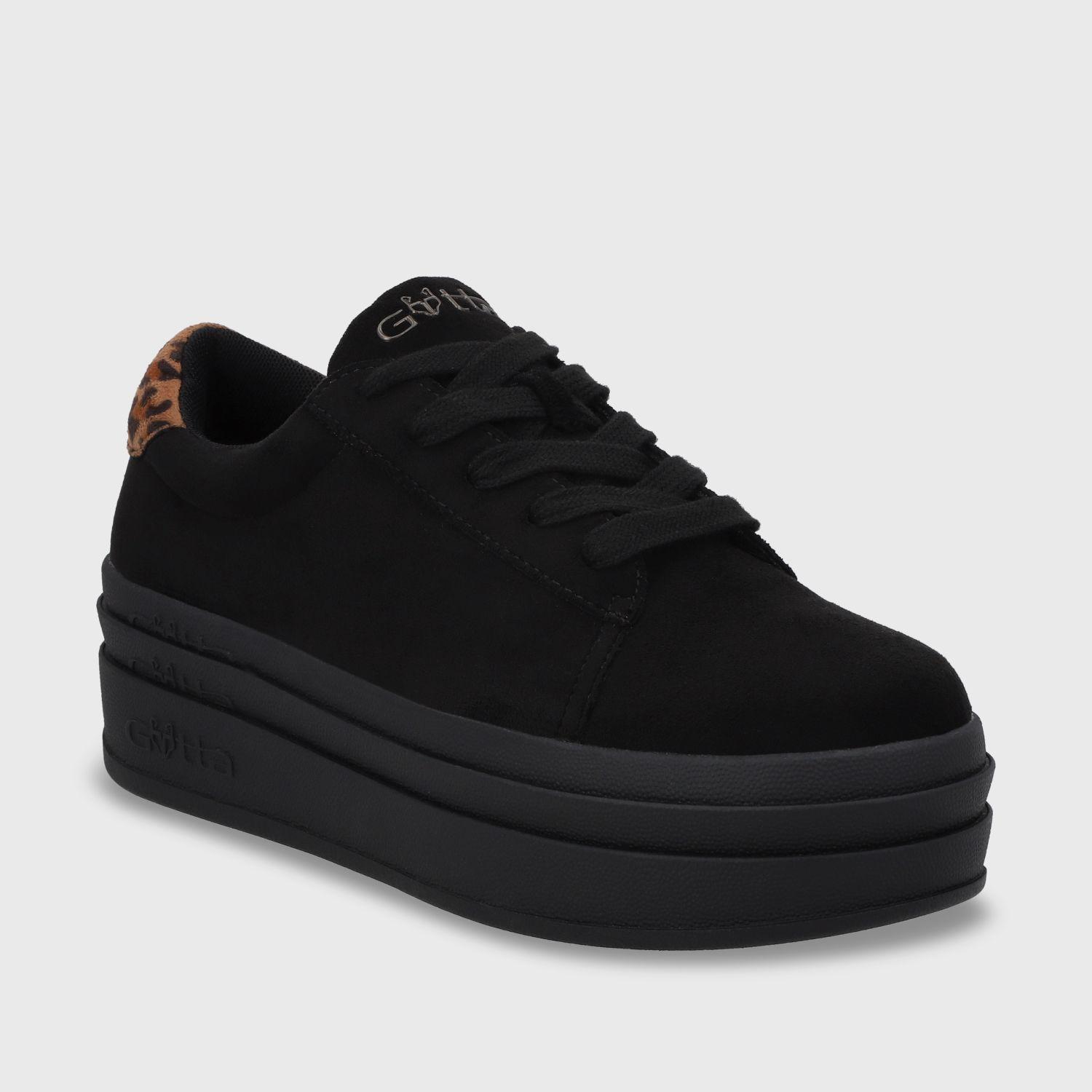 zapatilla Plataforma Negro Mujer 53751 Gotta-1