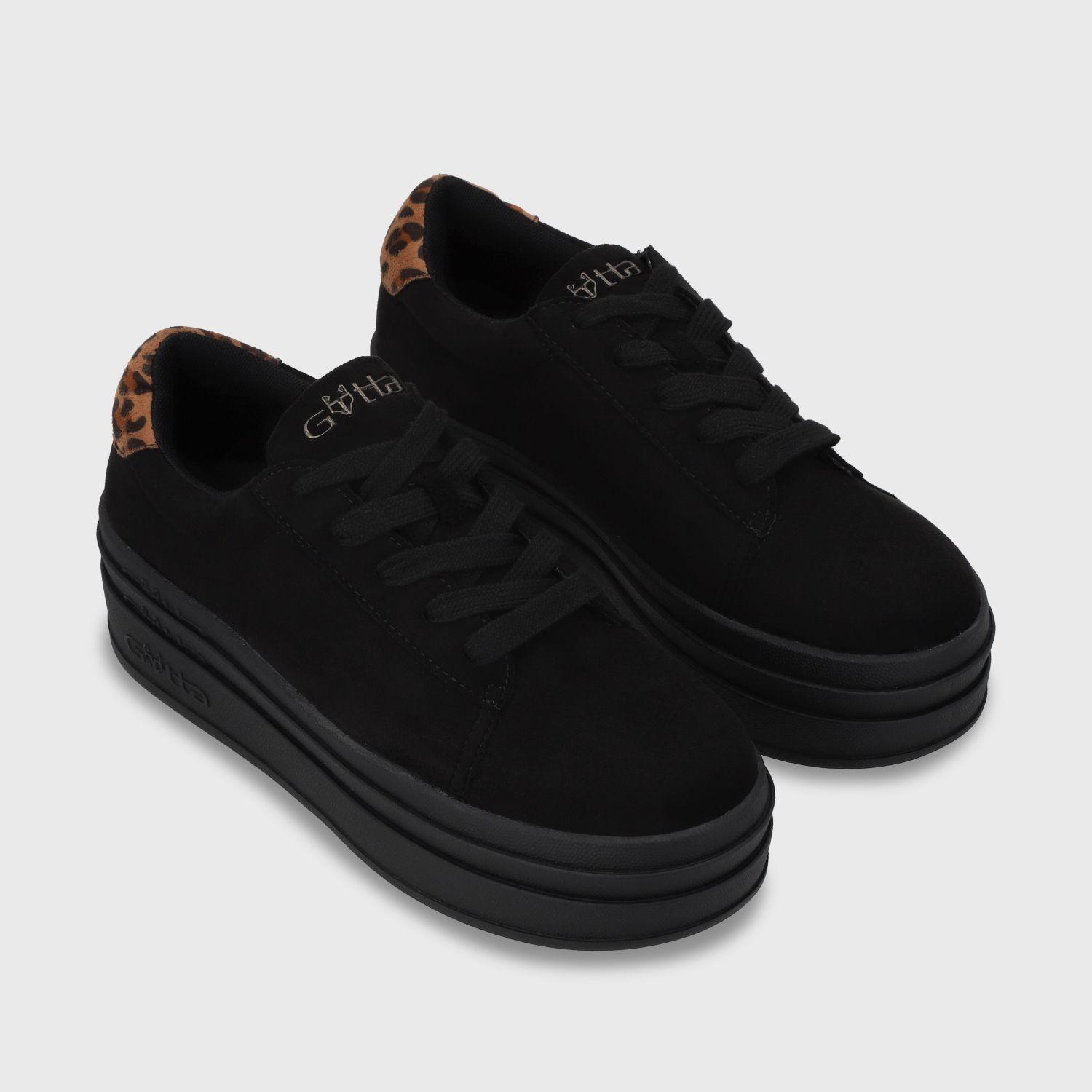 zapatilla Plataforma Negro Mujer 53751 Gotta-2