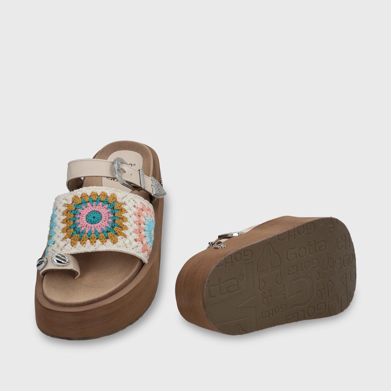 Sandalia Plataforma Multicolor Mujer 55942 Gotta-6