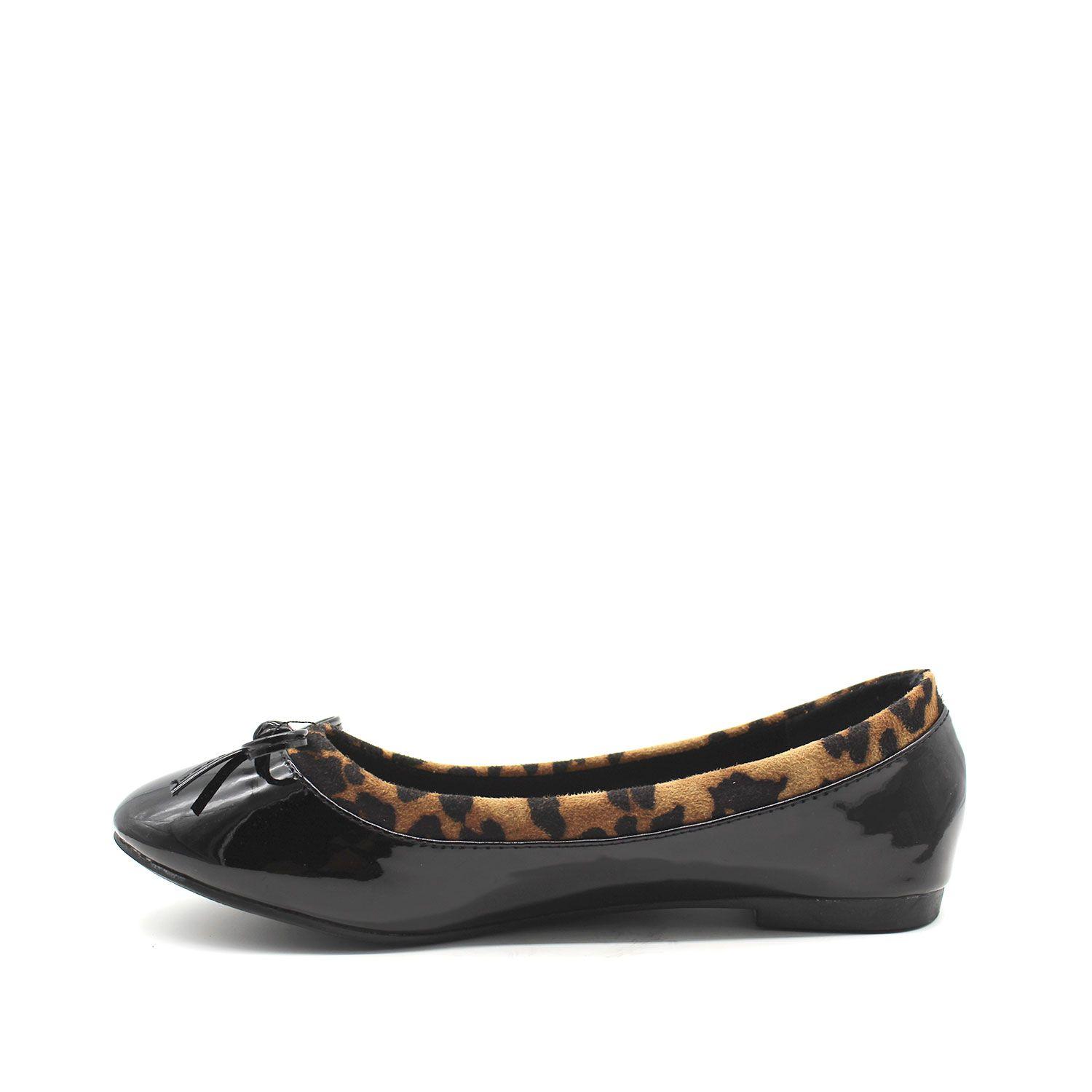 Ballerina Charol Animal Print Mujer C5307 Gotta-2