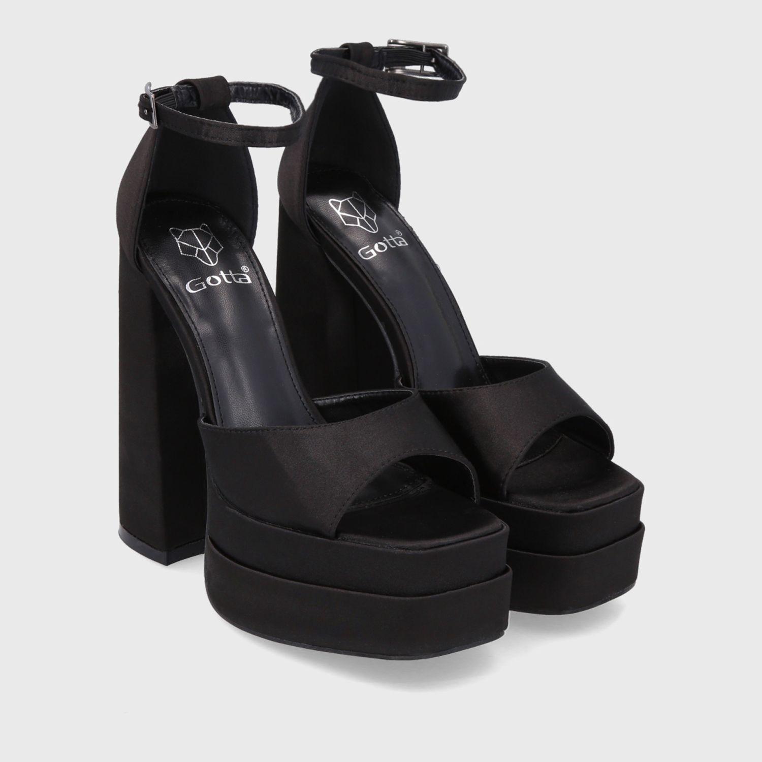 Sandalia Plataforma Negra Mujer 25911 Gotta-2