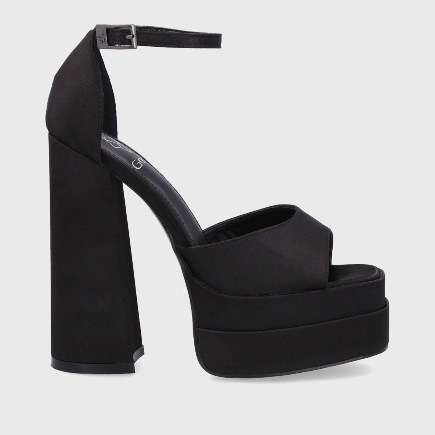 Sandalia Plataforma Negra Mujer 25911 Gotta-0