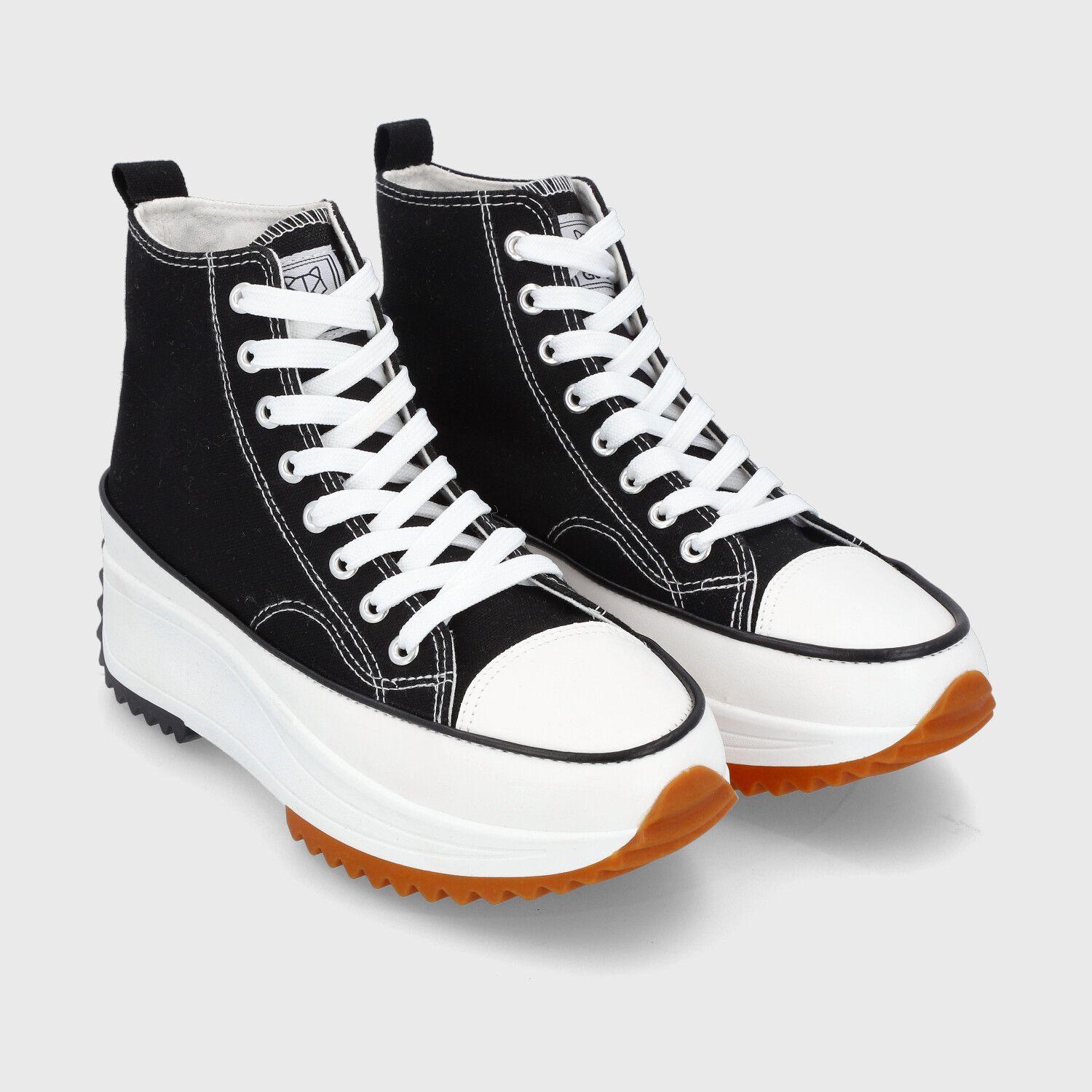 Zapatilla Plataforma Negra Mujer 25971 Gotta-2