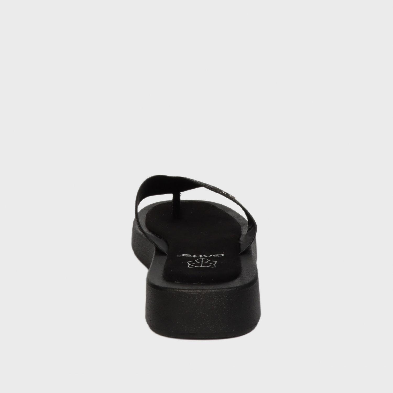 Sandalia Plana Negra Mujer 23292 Gotta-4