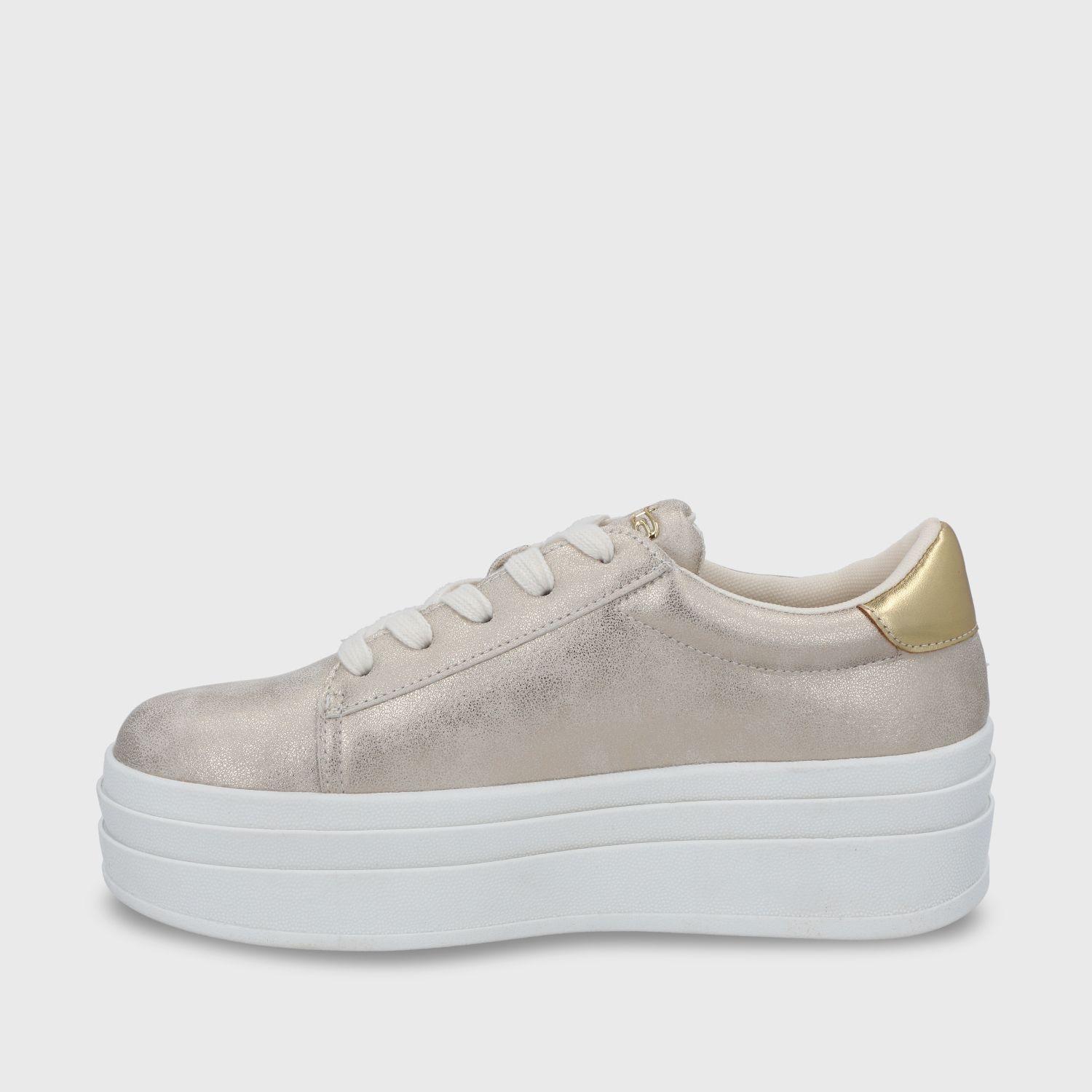 zapatilla Plataforma Oro Mujer 53751 Gotta-3