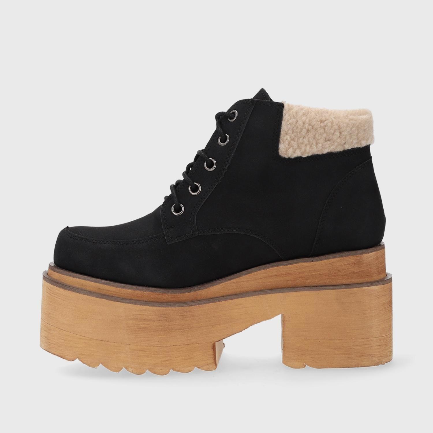 Botín Plataforma Negro Mujer 15884 Gotta-3