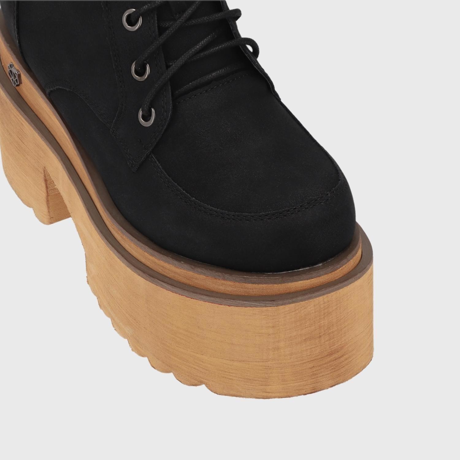 Botín Plataforma Negro Mujer 15884 Gotta-5