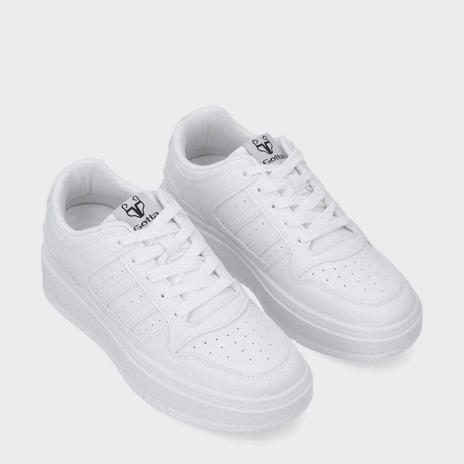 Zapatilla Plataforma Blanca Mujer 58030 Gotta-2