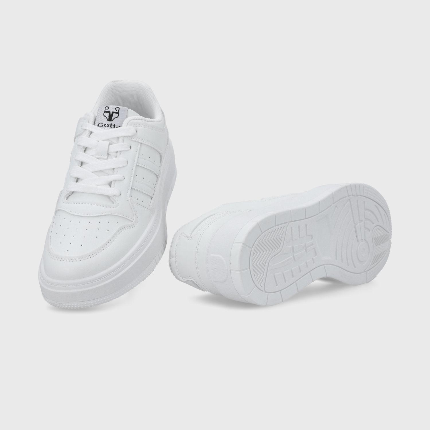 Zapatilla Plataforma Blanca Mujer 58030 Gotta-4