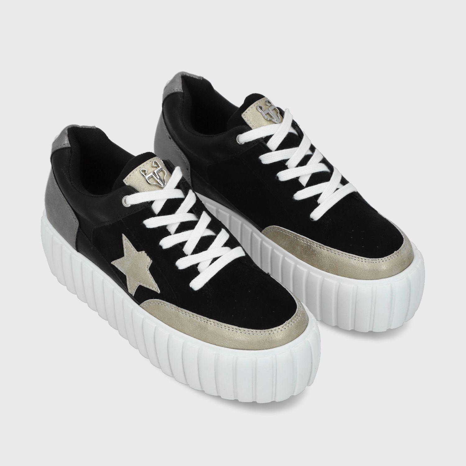 Zapatilla Negra Mujer 43071 Gotta-2
