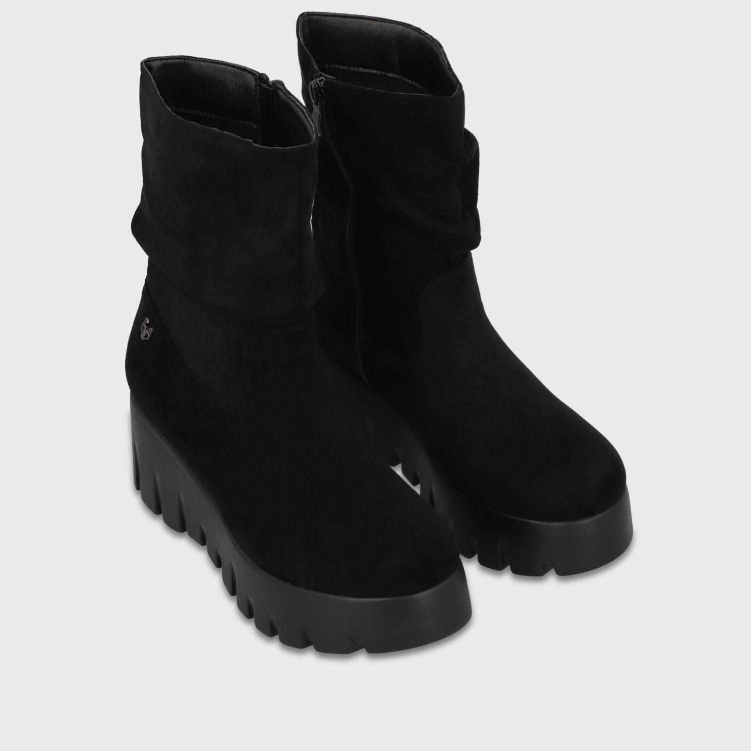 Botin Plataforma Negro Mujer 65891 Gotta-2
