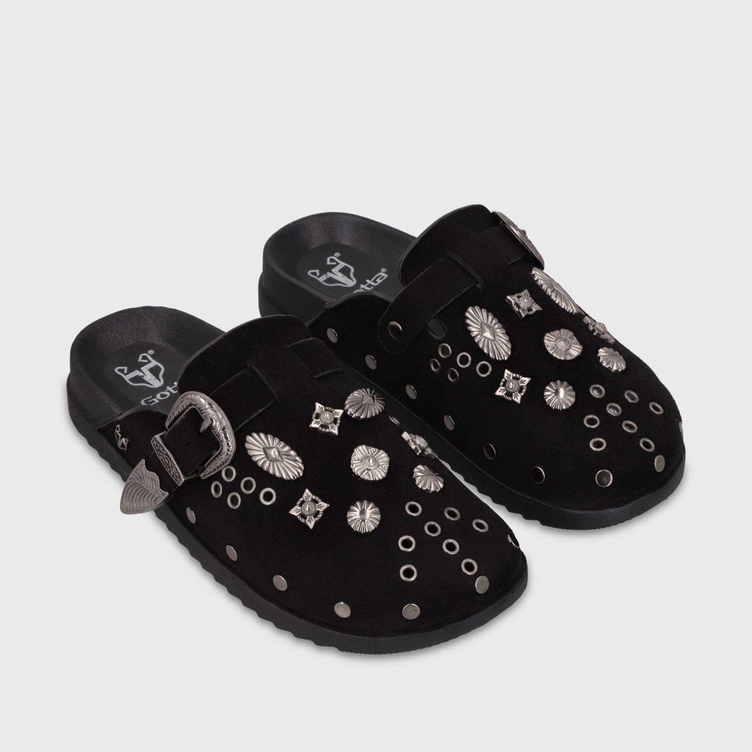 Zueco Negro Mujer 65970 Gotta-2