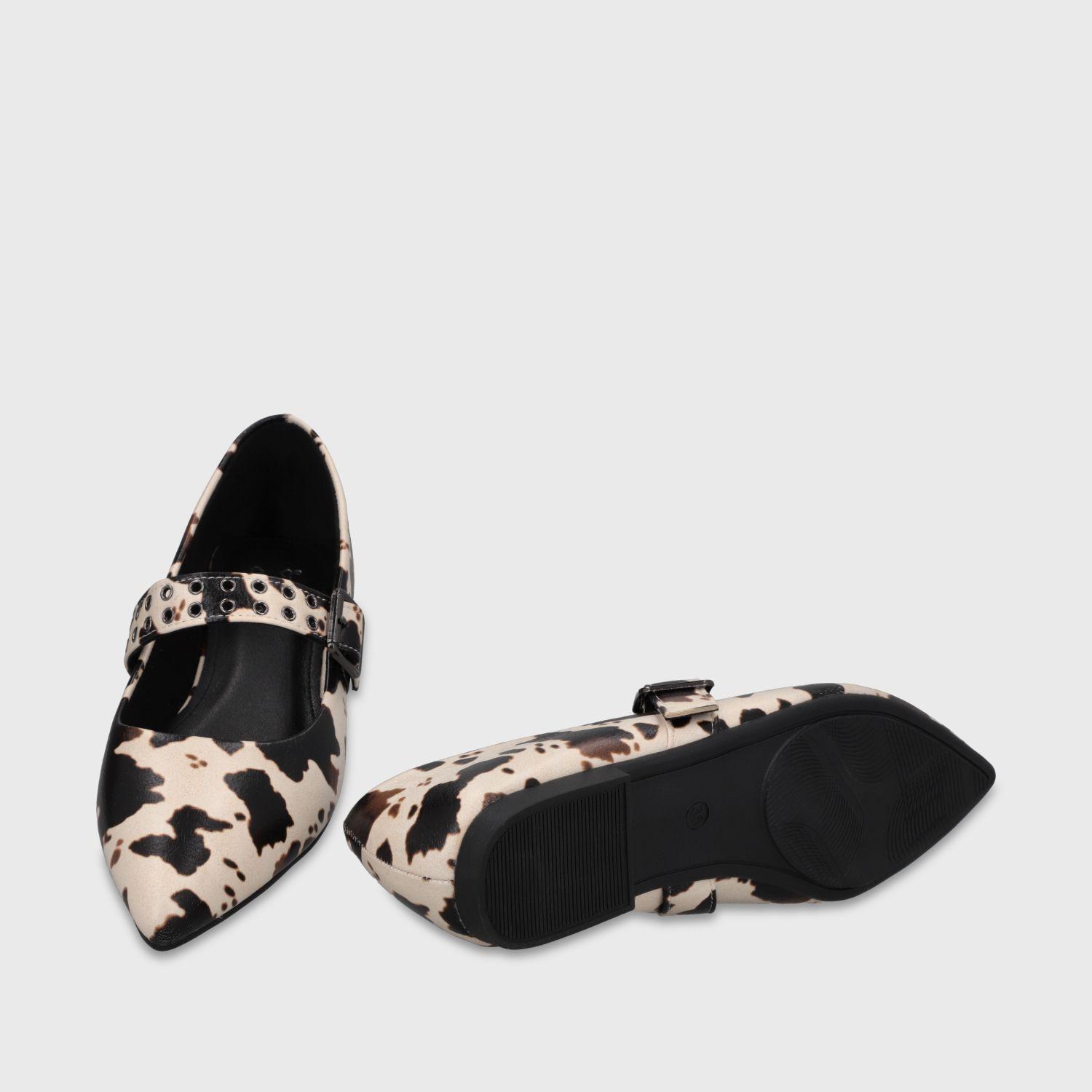 Ballerina Plana Animal Print Mujer 54011 Gotta-6