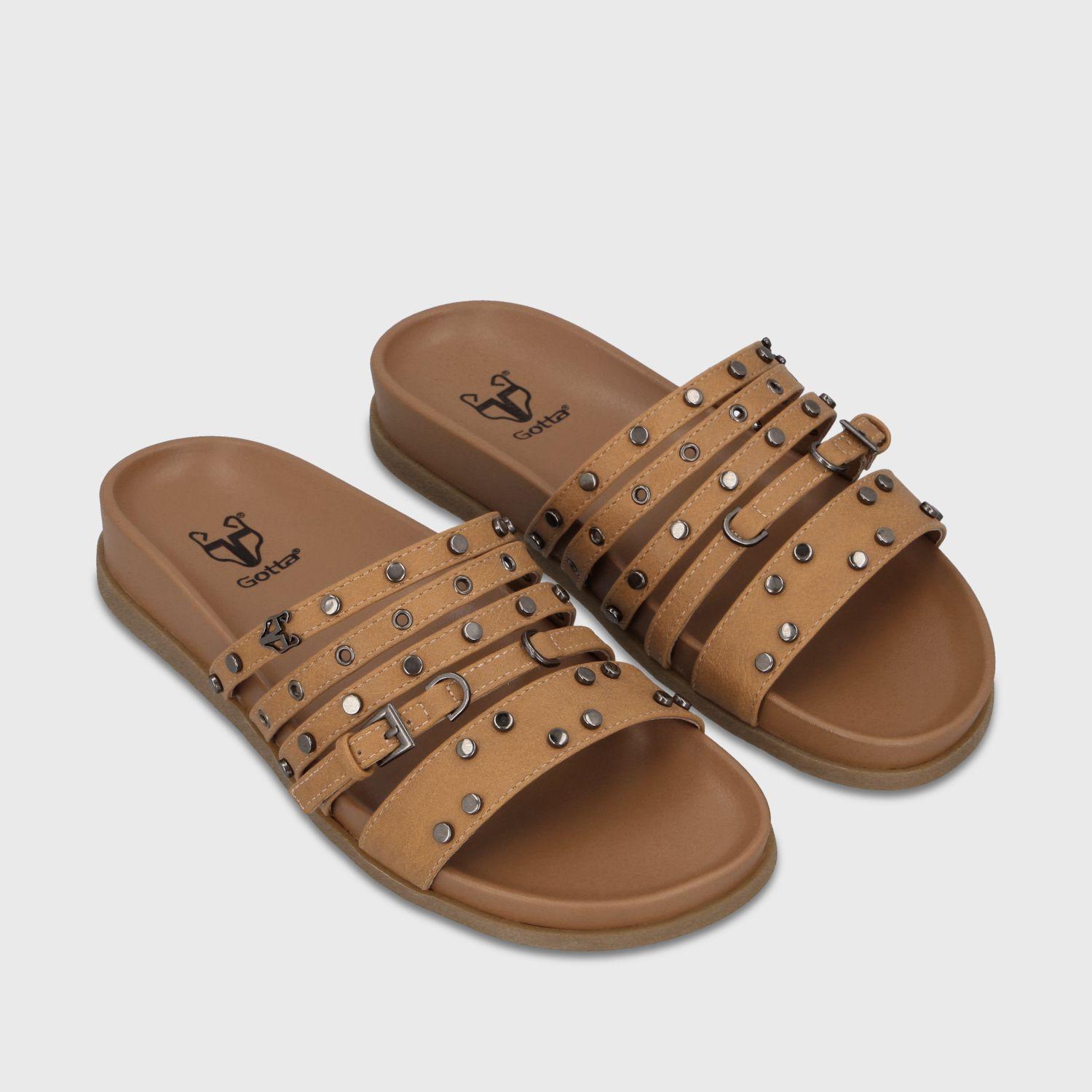 Sandalia Camel Mujer 64160 Gotta-2