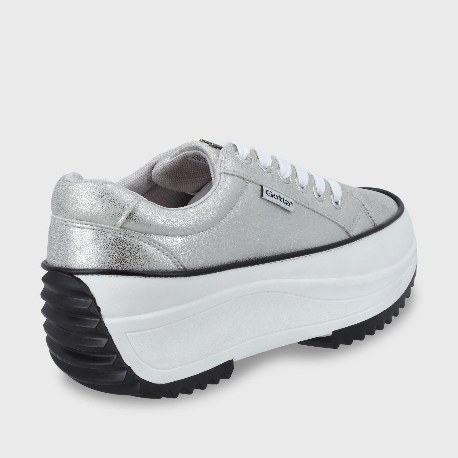 Zapatilla Plateada Mujer 25970 Gotta-2