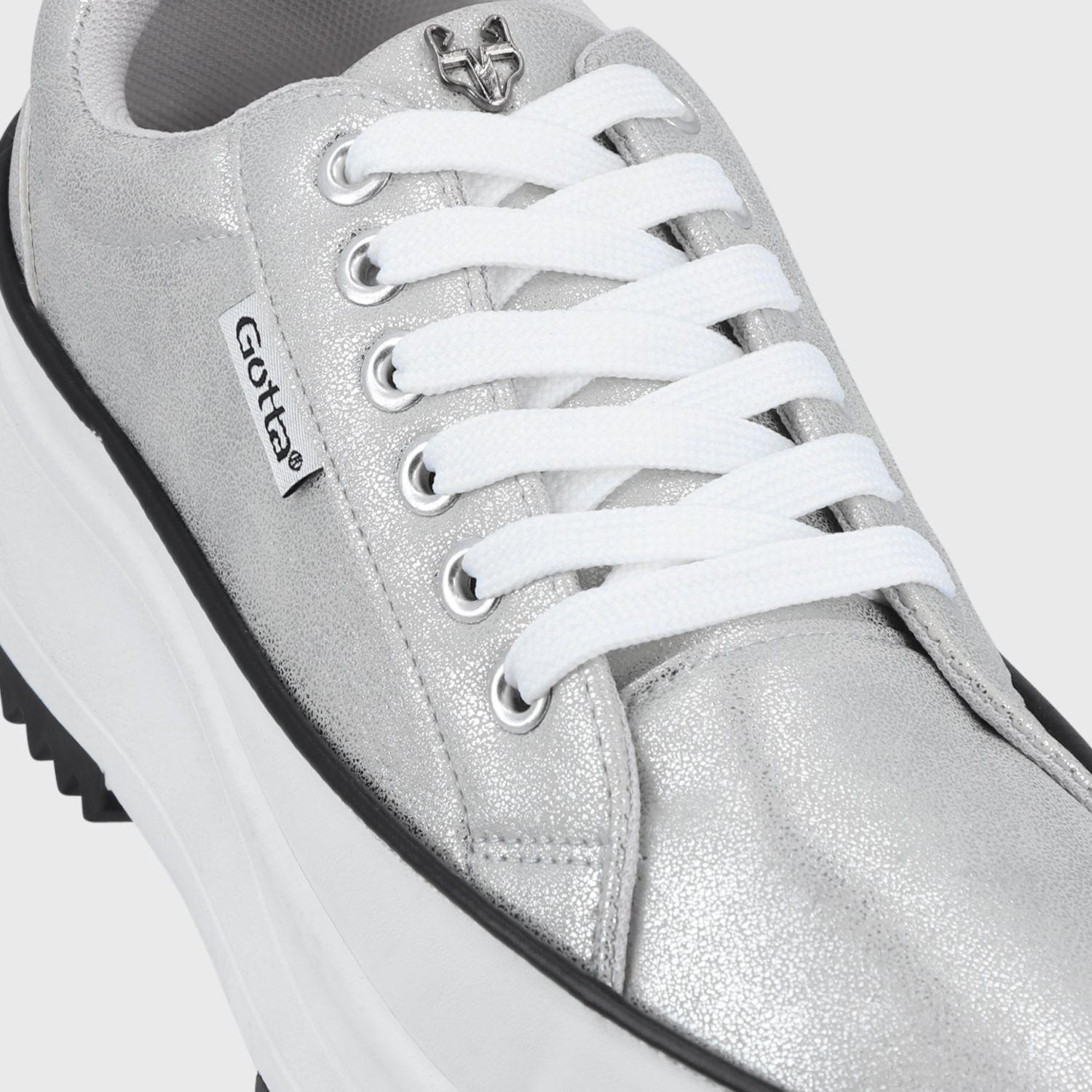 Zapatilla Plateada Mujer 25970 Gotta-5