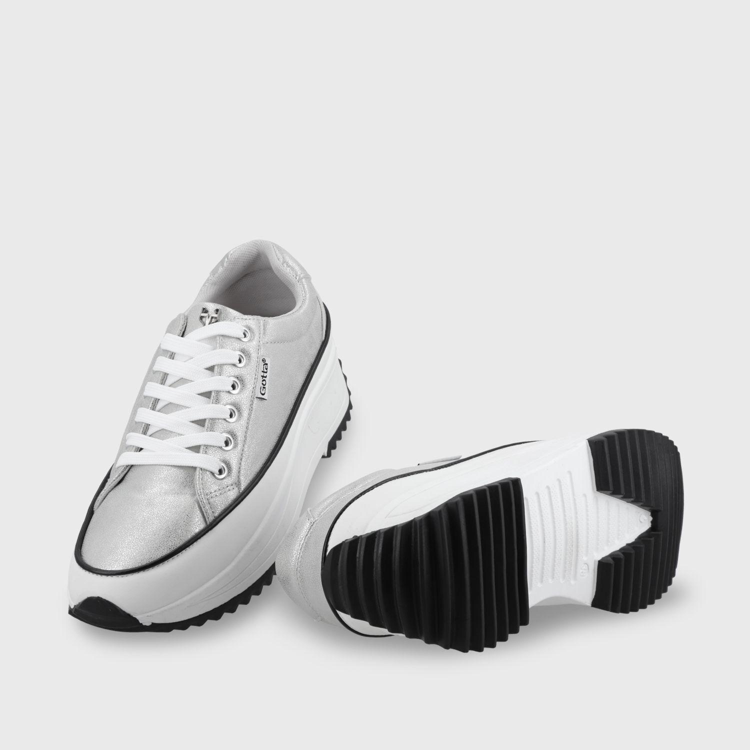 Zapatilla Plateada Mujer 25970 Gotta-6