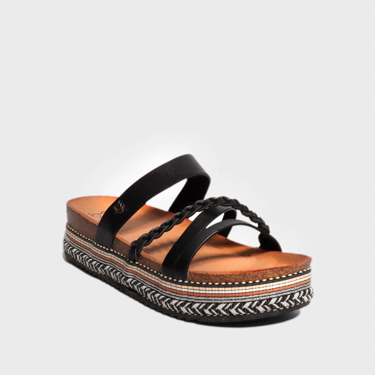 Sandalia Plataforma Negra Mujer 13173 Gotta-1