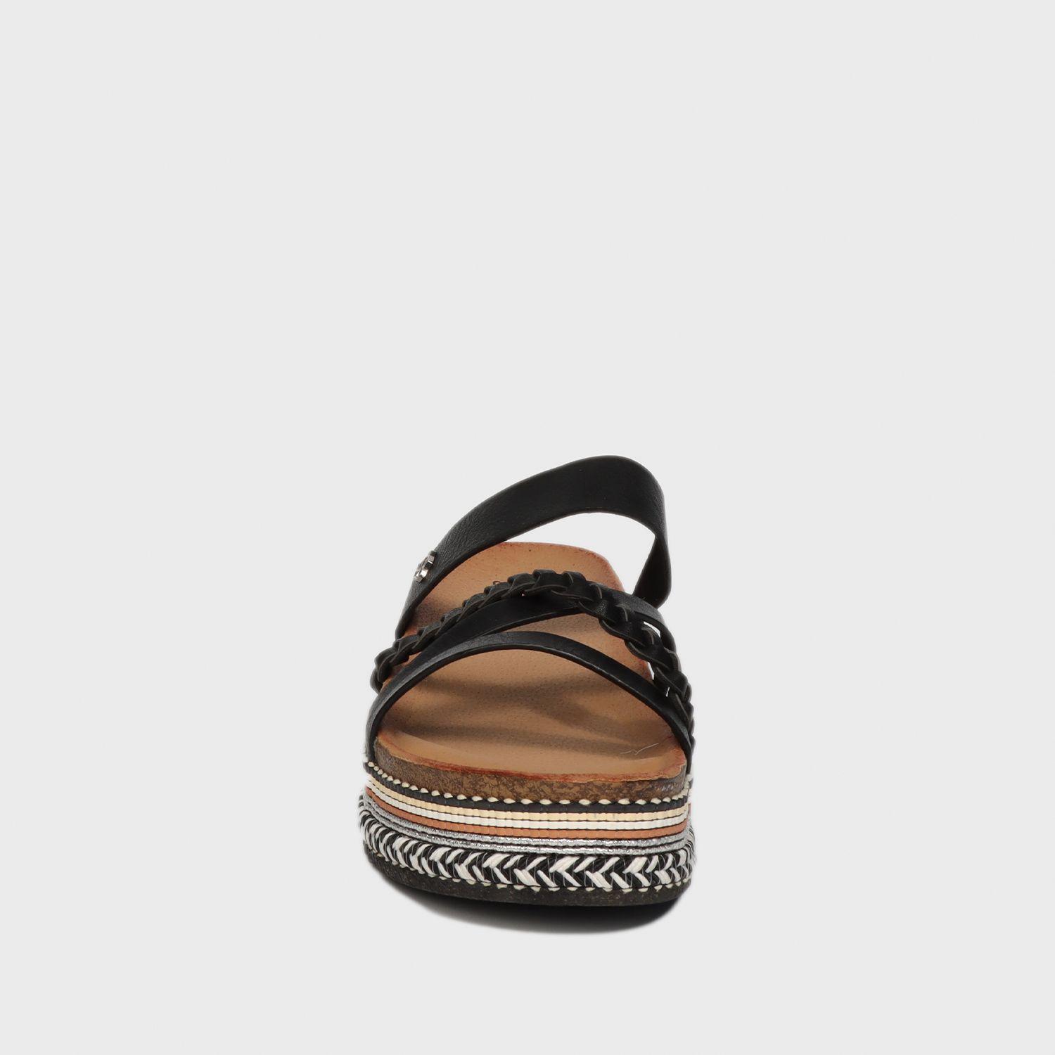 Sandalia Plataforma Negra Mujer 13173 Gotta-2