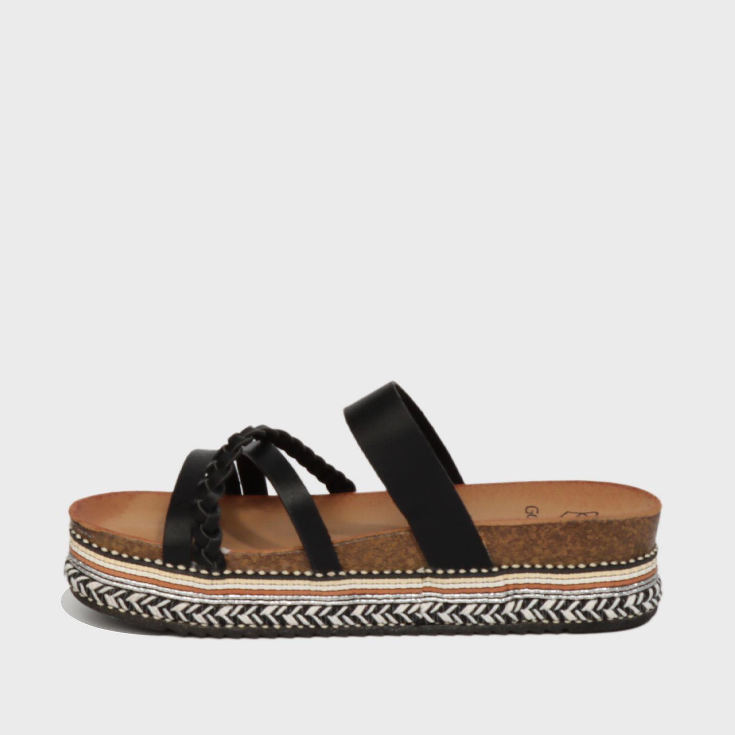 Sandalia Plataforma Negra Mujer 13173 Gotta-3