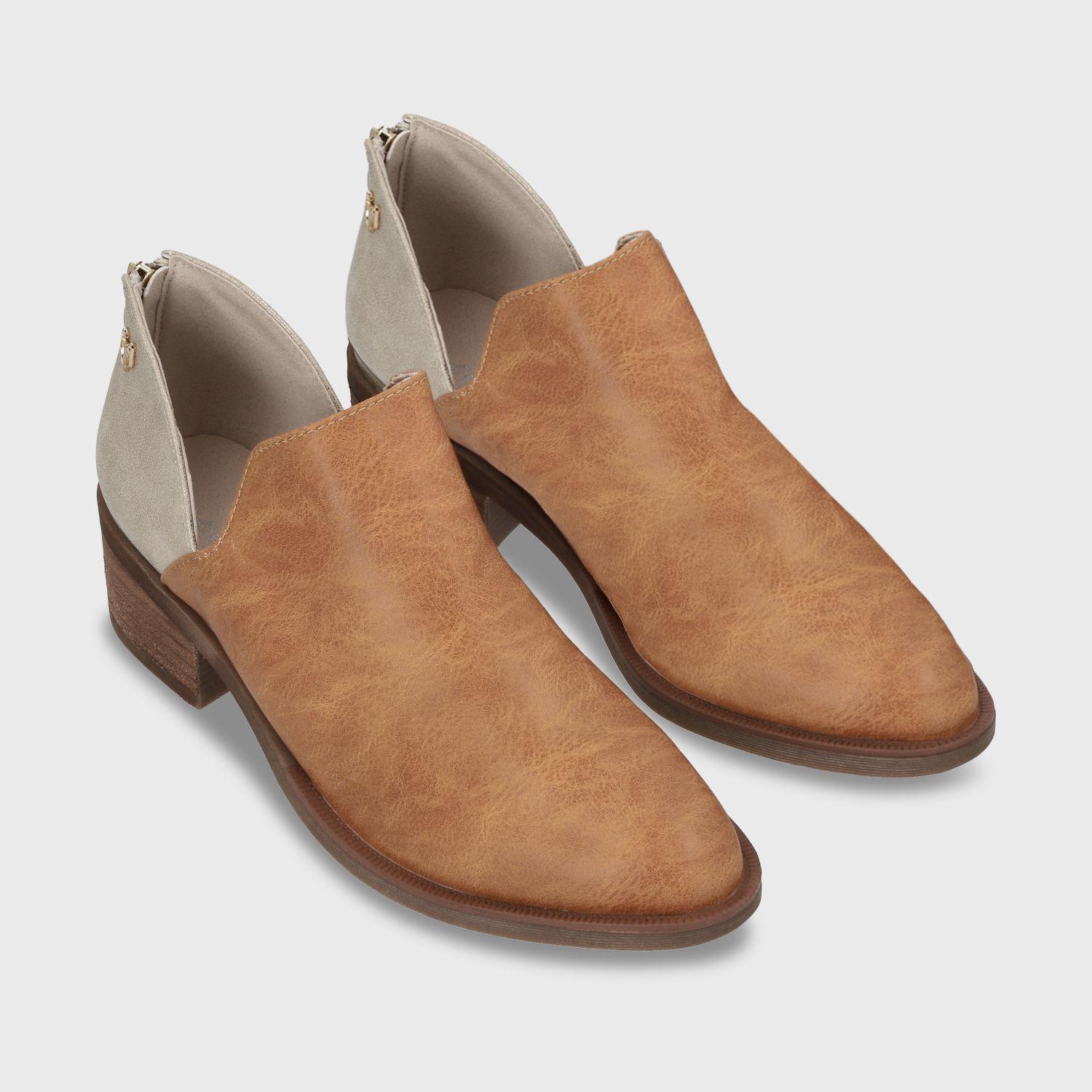 zapato Taco Beige Mujer 43108 Gotta-2
