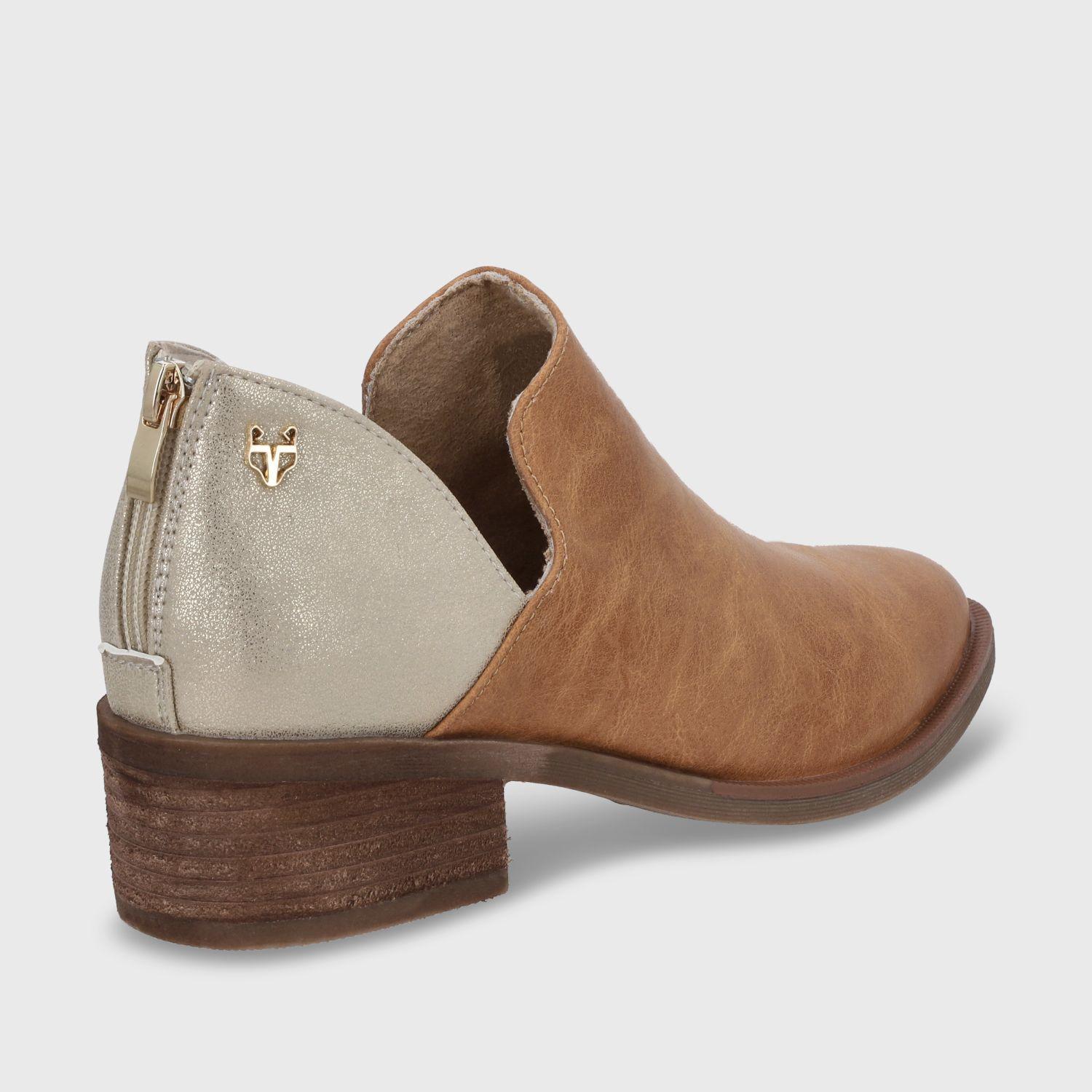 zapato Taco Beige Mujer 43108 Gotta-4