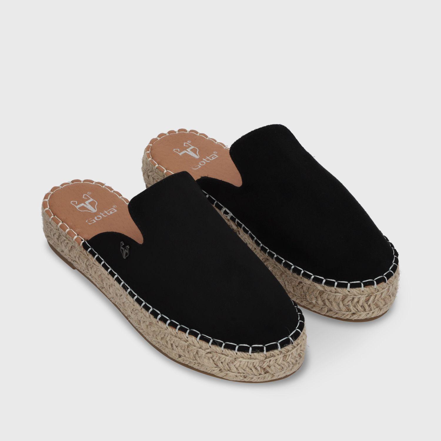 Puntilla Yute Negra  Mujer 45721 Gotta-2