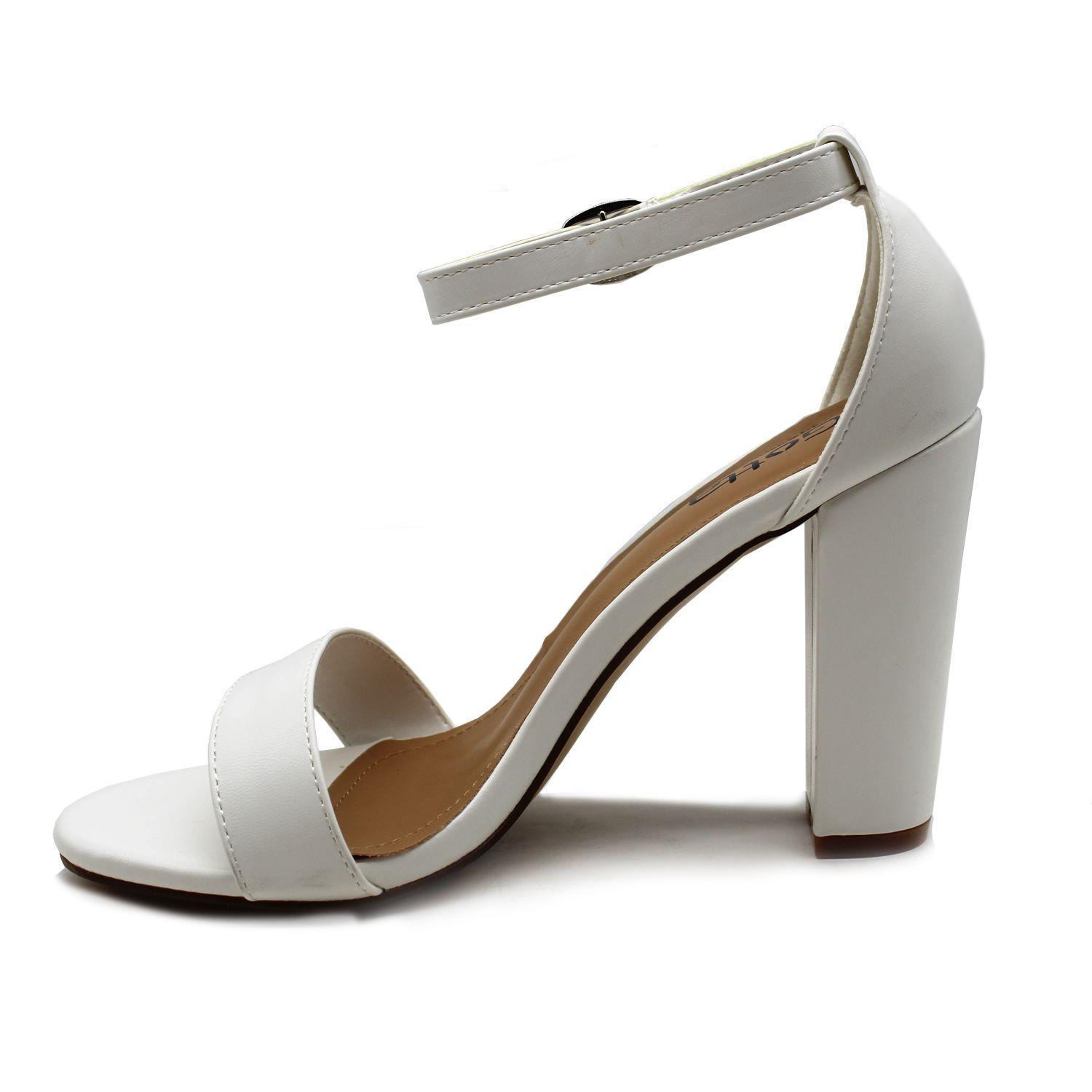 SANDALIA BLANCA TACO 86123-3
