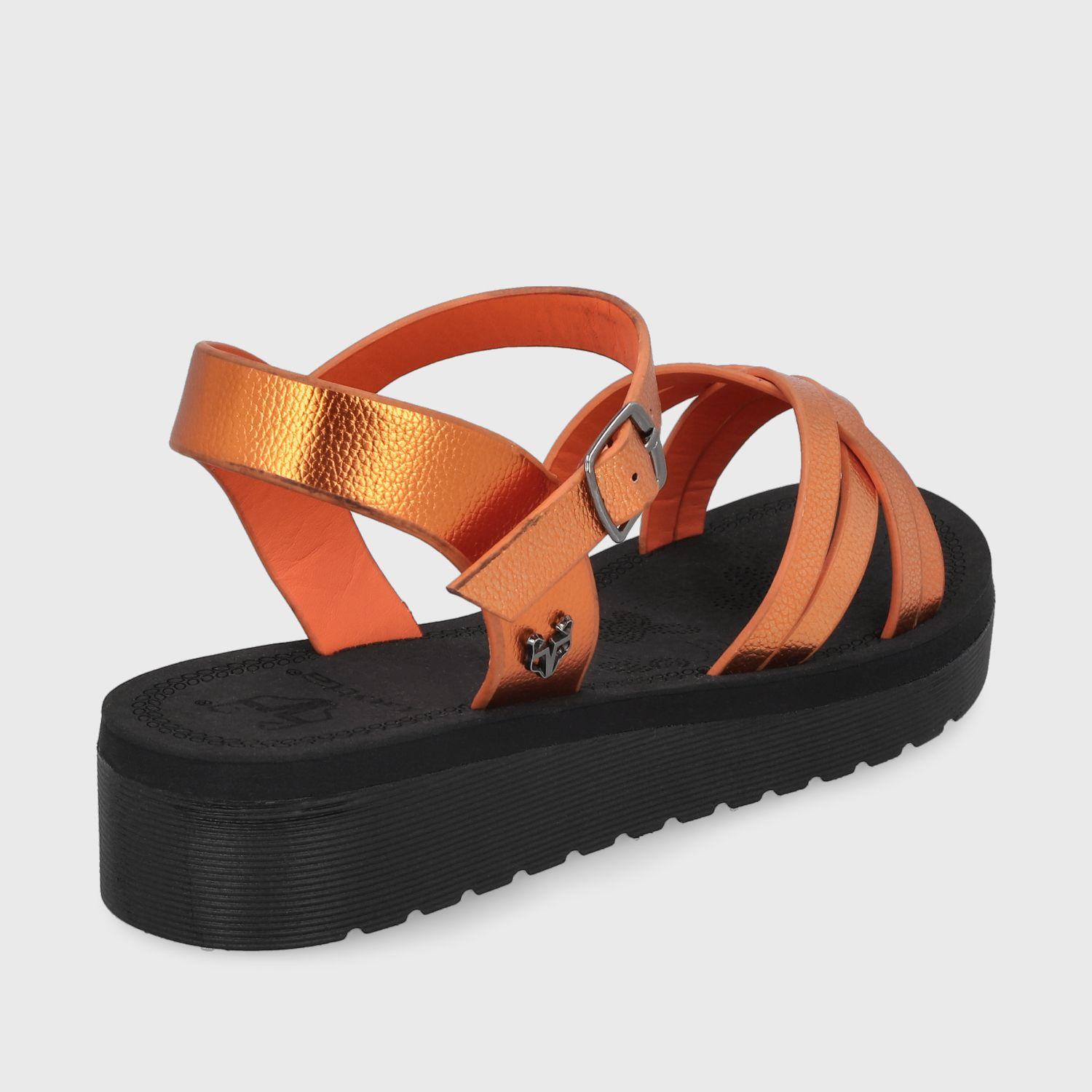 Sandalia Naranja Mujer 13211 Gotta-4
