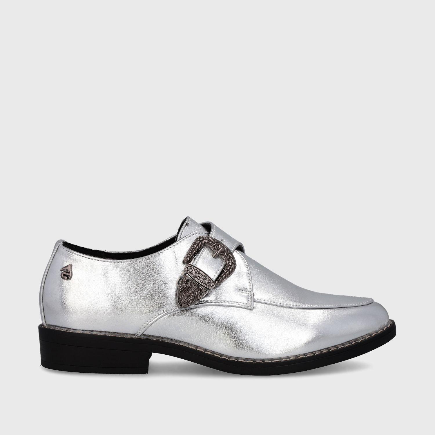 Zapato Plateado Charol Mujer 17565 Gotta-0