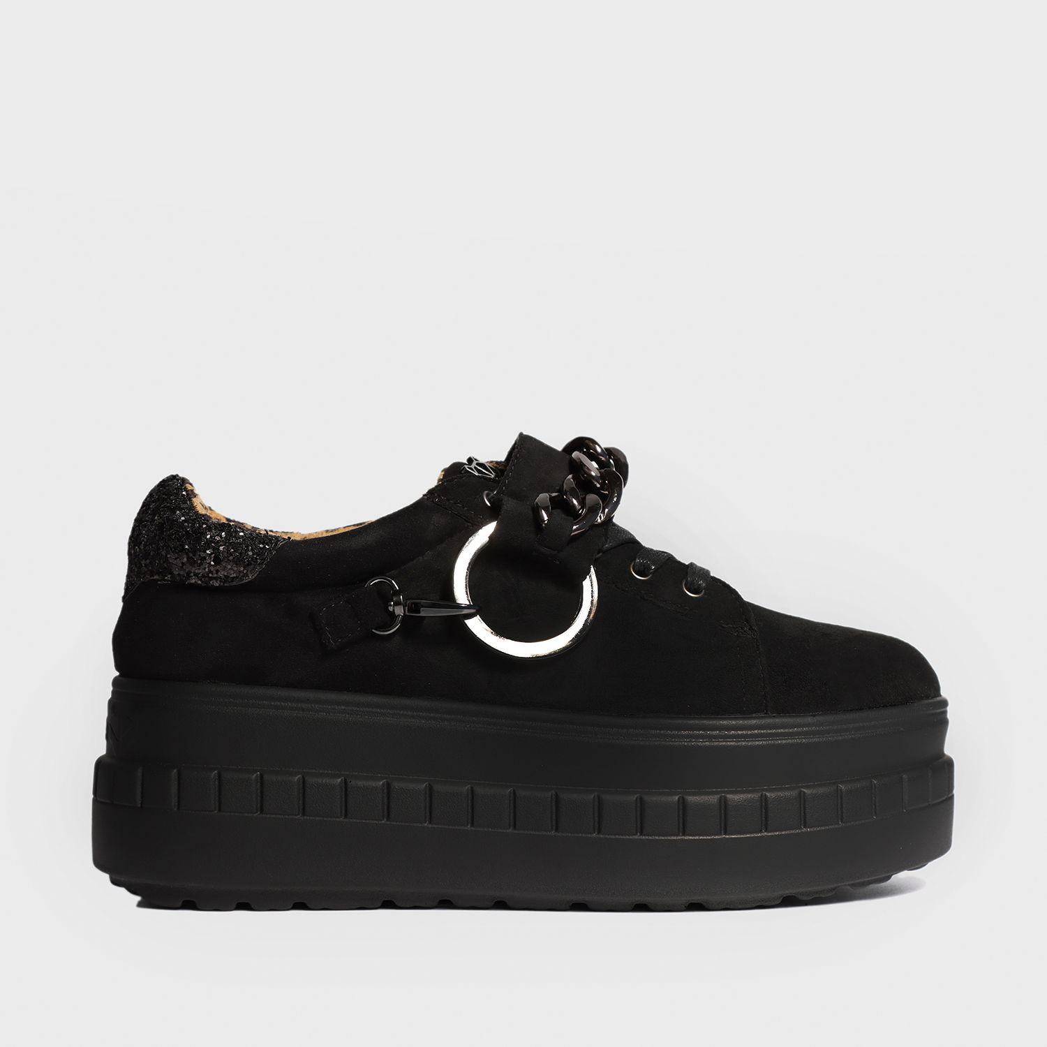 Zapatilla Negra Mujer 13266 Gotta-0