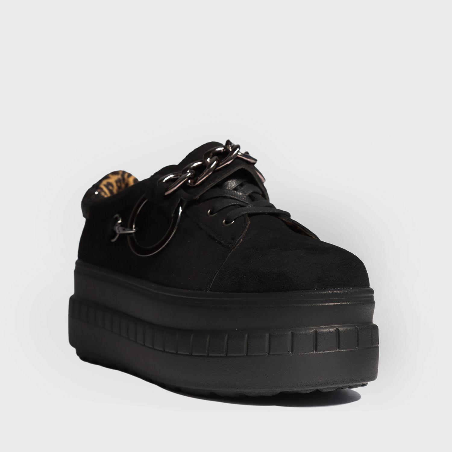 Zapatilla Negra Mujer 13266 Gotta-1