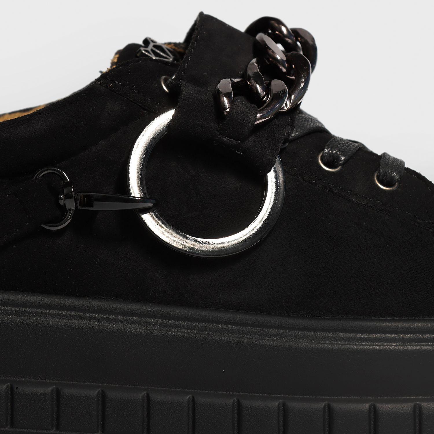 Zapatilla Negra Mujer 13266 Gotta-5